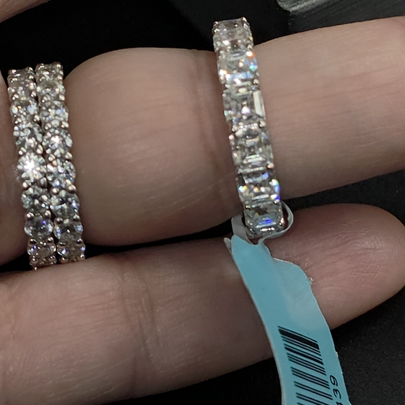 💎 Moissanite Eternity Band – Sterling Silver | 6.62 CTW 💎 - Picture 4 of 6